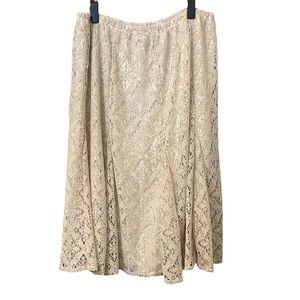 NWT. Ruby Rd. Crochet Skirt | 3X